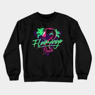 Flamingo Beach Crewneck Sweatshirt